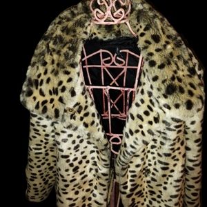 Vintage leopard stylish coat